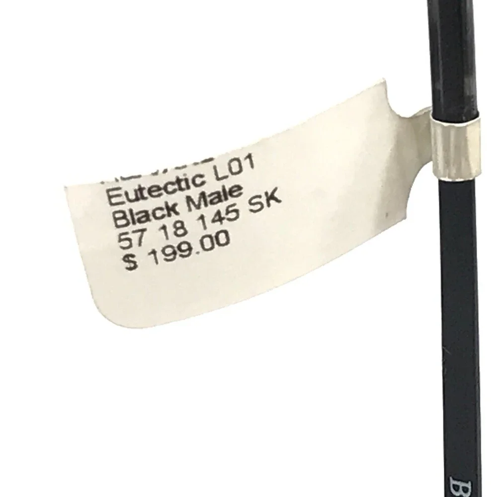 XXL Eyeglasses Frames Eutectic BLACK Square Full Wire Rim Extra Large 57-18-145
